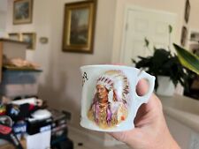 Antique Germany porcelain Baby mug cup Souvenir Watkins Glen NY Indian Native AM picture