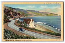 Roosevelt California Postcard Highway Malibu Exterior View c1940 Vintage Antique picture