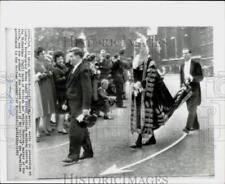 1963 Press Photo Lord Denning in procession at Westminster Abbey, London picture