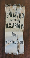 World War 1 era US Army Enlistment Ribbon picture