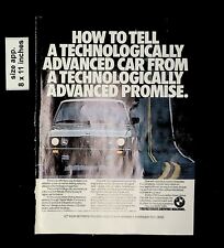 1985 BMW Driving Machine Tefchnologically Advanced Vintage Print Ad 14311 picture