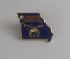 Vintage Moila Shriners State Of Missouri Moila Lapel Hat Pin picture