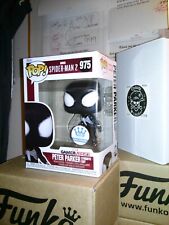Funko Pop *FREE Protector* PETER PARKER Sym Suit 975 *NEW*MINT/NM Funko Excl. picture