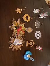 Christmas Ornaments Lot Of 12 Random Some Vintage picture