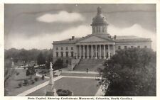 Postcard SC Columbia State Capitol Confederate Monument Vintage PC H1050 picture