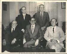 1970 Press Photo Elected Officials of the City Park Board at City Park Office picture