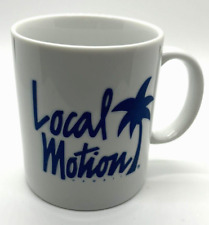 Local Motion Hawaii Blue White Palm Tree Mug Cup picture
