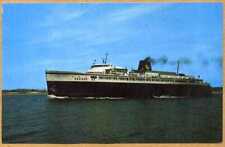 S. S. Badger Train & Auto Ferry on Lake Michigan Postcard picture
