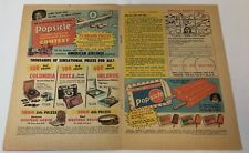1956 POPSICLE contest two-page ad ~ GABBY HAYES picture