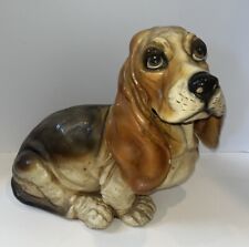 LIFE SIZE Vintage Chalkware Beagle Dog Plaster Sculpture Figure 12.5” picture