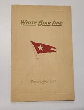 White Star Line R.M.S. Majestic Passenger List (1927) picture