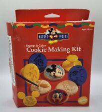 Vintage 1997 Wilton Mickey Mouse For Kids Stamp & Color Cookie Making Kit picture