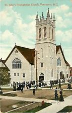 c1909 Printed Postcard; St.John's Presbyterian Church, Vancouver BC Canada picture