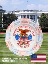 USA Calendar Plate Lot 2 E Pluribus Unum 200TH Anniversary 1776 -1976 picture