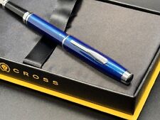 Cross Coventry Roller Ball Pen Blue Lacquer & Chrome Accents New In Box picture