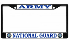 ARMY NATIONAL GUARD USA MADE BLACK LICENSE PLATE FRAME picture