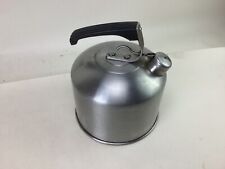 Vintage Lewis Guaranteed 1927 Stainless Ware Whistling Tea Kettle Well Built picture