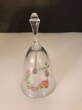 Vintage Avon 24% Full Lead Crystal Birthday Flower Bell Period - June Birthstone picture