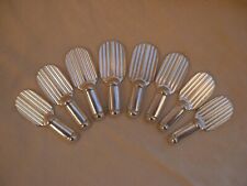 CHRISTOFLE,ONDULATION, FRENCH ART DECO SILVERPLATED KNIVE RETS,SET OF 8. picture