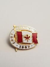 Canada Flag 1867-1967 Centennial Lapel Pin 2528 picture