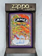1999 Camel Psychedelic Dust Storm Purple Matte Zippo Lighter NEW Exclusive picture