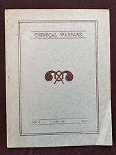 CHEMICAL WARFARE #6 June 1931 Chemical Warfare School Edgewood Arsenal Maryland picture