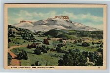 Trinidad CO-Colorado, Fisher's Peak Vintage Souvenir Postcard picture