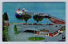 Bar Harbor ME-Maine, Bar Harbor Ferry Terminal, Bluenose, Vintage Postcard picture