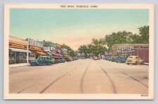 Postcard Post Road Fairfield Connecticut picture
