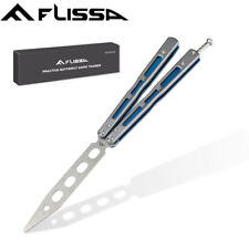 FLISSA Butterfly Balisong Trainer Smooth Practice No Offensive Blade Alu Handle picture