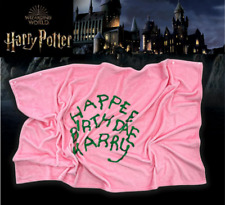 Harry Potter Happy Birthday BLANKET PINK 113 x 73 cm  Official LICENSED + Track picture