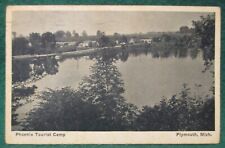 Estate Sale ~ Vintage Postcard - Pheonix Tourist Camp, Plymouth, Michigan  1927 picture
