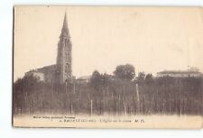 Old Vintage France Postcard of  BASSENS Gironde L'Eglise sur le coleau M. D. picture