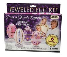 Vintage Eggsville USA Jeweled Egg Kit Easter Craft Faberge picture