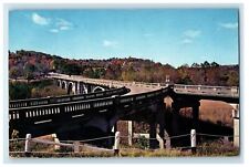 1962 View Of Divided Bridge Crossing James River Galena Missouri MO Postcard picture
