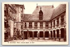 The Courtyard Bourges-Jacques Coeur Palace France Vintage Postcard 0588 picture