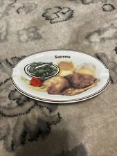 Supreme Chicken Dinner Plate Ashtray White OS S/S 18 New without box picture