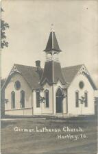 Hartley, IA Iowa 1908 RPPC Postcard, German Lutheran Church picture