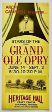 1970s Heritage Hall Gatlinburg TN Grand Ole Opry Stars Vintage Travel Brochure  picture