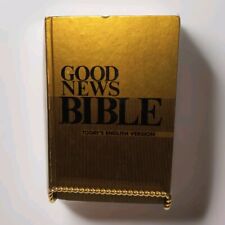 Vintage Good News Bible In Today’s English Version/Hardcover/Gold/Black... picture