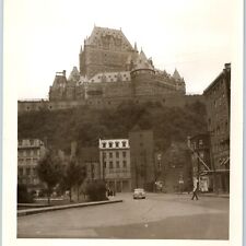 c1940s Lower Town, Basse-Ville, Quebec City Real Photo Chateau Frontenac C47 picture
