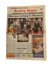 Newspaper Sunday Times SA  Sept 7th 1997, Princess Di, Now you belong to Heaven picture