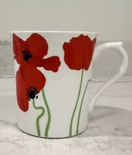 Queen’s Field Flowers Red Poppies Fine Bone China Tea Coffee Mug Rosina (#HNN) picture