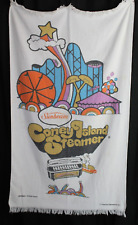 VTG 1977 Psychedelic Groovy Coney Island Steamer Cannon Sunbeam Beach Towel-#16 picture