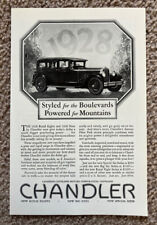 Vtg 1927 Chandler Royal Motor Car Automobile Art Décor Ephemera 1920's Print Ad picture
