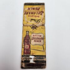 Vintage Matchbook Delaware Punch 1940s 50s Collectible picture