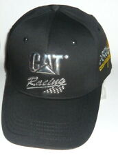 Great New Caterpillar Black & 3D CHROME Logo CAT Racing Hat Promo Baseball Cap picture