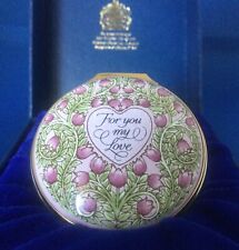 Halcyon Days 1993 Valentines Day *For You My Love* in Original Presentation Box picture
