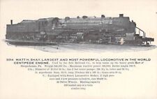 Matt H. Shay, Largest & Most Powerful Locomotive in World, Centipede, Engine picture