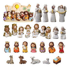 8-10PCS Holy Family Figurine Nativity Scene Manger Figurine Collectible Statue  picture